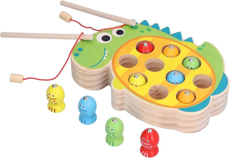 Magnetic Frog & Kitten Fishing Training Game - BrightyToys